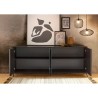 Moderner Design Buffetschrank Orival mit 4 Türen für Küche und Wohnzimmer, 205x40cm Eigenschaften