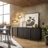 Moderner Design Buffetschrank Orival mit 4 Türen für Küche und Wohnzimmer, 205x40cm Angebot