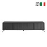 Moderner TV-Schrank Halton mit 4 Türen, 205x48x40cm, Wohnzimmermöbel Rabatte