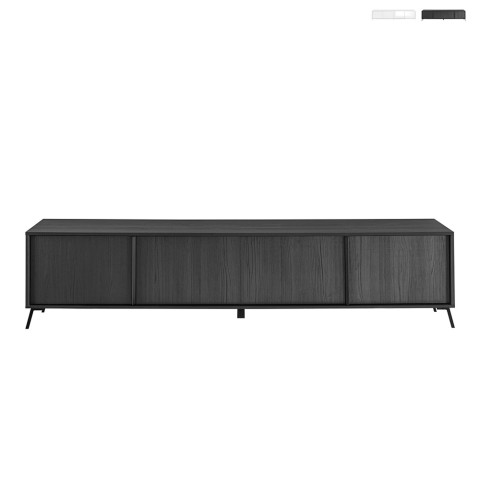 Moderner TV-Schrank Halton mit 4 Türen, 205x48x40cm, Wohnzimmermöbel Aktion