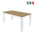 Esstisch 180x90 cm weiß hochglanz Eiche Bellerose Verkauf