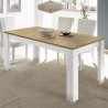 Esstisch 180x90 cm weiß hochglanz Eiche Bellerose Aktion