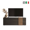 Moderner TV-Schrank mit 3 Türen in Grau Holz 181x44x86cm Suite Rabatte