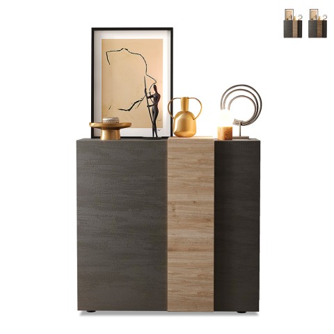 Moderner Mehrzweck-Wohnzimmerschrank 2 Türen 121x44x115cm Peak Aktion