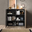 Moderner Mehrzweck-Wohnzimmerschrank 2 Türen 121x44x115cm Peak Maße