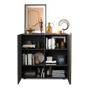 Moderner Mehrzweck-Wohnzimmerschrank 2 Türen 121x44x115cm Peak Modell
