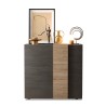 Moderner Mehrzweck-Wohnzimmerschrank 2 Türen 121x44x115cm Peak Lagerbestand