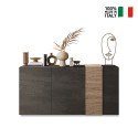 Moderne Anrichte Byron mit 3 Türen, 181x44x86cm, für Wohnzimmer und Küche Rabatte