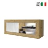 Moderner TV-Ständer 140x43 cm Holz weiße Tür Diver WB Basic Angebot