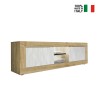 Moderner TV-Schrank aus Holz mit 2 Türen, Weiß, 180 cm, Nolux WB Basic Angebot