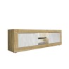 Moderner TV-Schrank aus Holz mit 2 Türen, Weiß, 180 cm, Nolux WB Basic Rabatte