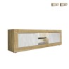 Moderner TV-Schrank aus Holz mit 2 Türen, Weiß, 180 cm, Nolux WB Basic Aktion