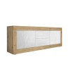 Weißer TV-Schrank Visio WB, 210 cm, Holz, 2 Türen, 2 Schubladen Lagerbestand