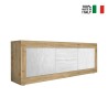 Weißer TV-Schrank Visio WB, 210 cm, Holz, 2 Türen, 2 Schubladen Rabatte