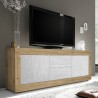 Weißer TV-Schrank Visio WB, 210 cm, Holz, 2 Türen, 2 Schubladen Sales