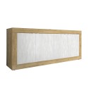Sideboard Altea WB - Holzbuffet 207 cm, Weiß, 4 Türen Lagerbestand
