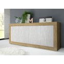 Sideboard Altea WB - Holzbuffet 207 cm, Weiß, 4 Türen Maße