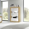 Moderne Wohnzimmer-Vitrine, 4 Türen, weißes Holz, 102x43 cm, Tina WB Basic Angebot
