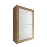 Weißer Schrank 4 Türen Hochkommode Küche Holz Novia WB Basic Auswahl