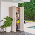 Garten-Aufbewahrungsschrank mit 3 verstellbaren Einlegeböden 80x45x180h Groove Alto Keter Aktion