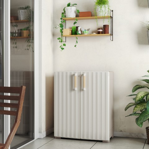 Keter Groove Basso Gartenschrank 80x45x98h mit Einstellbarem Regal Aktion