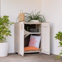 Keter Groove Basso Gartenschrank 80x45x98h mit Einstellbarem Regal Modell