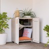 Keter Groove Basso Gartenschrank 80x45x98h mit Einstellbarem Regal Modell