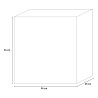 Bioethanol-Kaminsäule 96x35x96h mit modernem Rahmen-Design Bellini 
