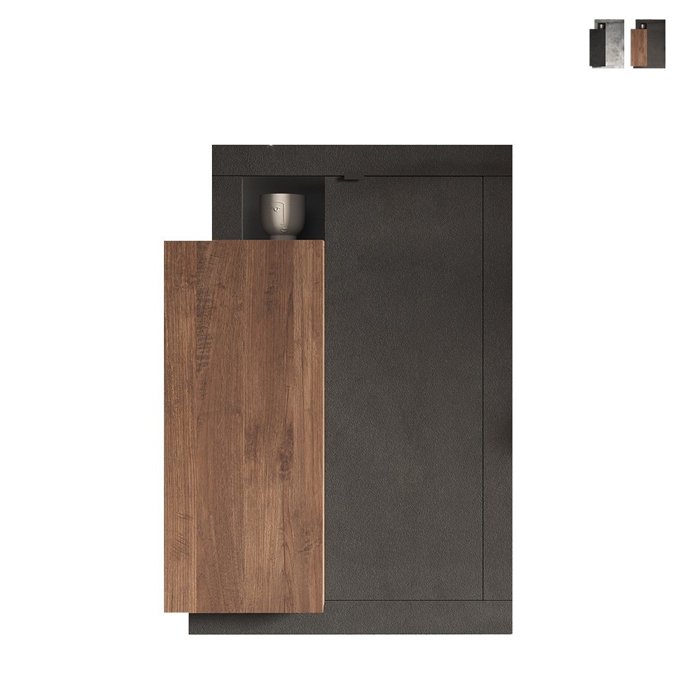 Wohnzimmer-Sideboard mit 2 Türen, moderner Aufbewahrungsschrank, 87x42x142cm Gilmour