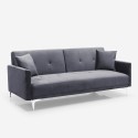 3-Sitzer-Schlafsofa aus Samtstoff mit Modernem Design Villolus 