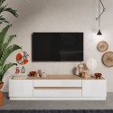TV-Lowboard 205x40x44cm aus Holz, 2 Türen, 2 Schubladen Venice Aktion
