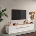 TV-Lowboard 205x40x44cm aus Holz, 2 Türen, 2 Schubladen Venice Lagerbestand