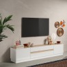 TV-Lowboard 205x40x44cm aus Holz, 2 Türen, 2 Schubladen Venice Lagerbestand