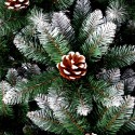 Künstlicher Weihnachtsbaum grün 210cm PVC Zweige Schnee Dekorationen Tampere Sales