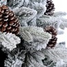 Künstlicher verschneiter Weihnachtsbaum mit Zapfen 180 cm Faaborg Sales