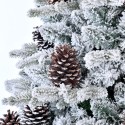 Künstlicher verschneiter Weihnachtsbaum 210cm hoch mit Tannenzapfen Bildsberg Angebot