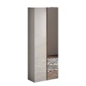 Spiegelschrank für den Eingangsbereich, 2-türig, Weiß Hochglanz, Eiche Alba Angebot
