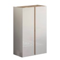 Schuhschrank Indy mit 2 Türen, 70x35x111cm, weiß glänzend Holz Angebot