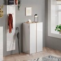 Schuhschrank Indy mit 2 Türen, 70x35x111cm, weiß glänzend Holz Katalog