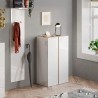 Schuhschrank Indy mit 2 Türen, 70x35x111cm, weiß glänzend Holz Katalog