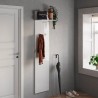 Moderner Wandgarderobe 2 Haken Aufbewahrung Weiß Hochglanz Leslie Aktion