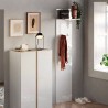 Moderner Wandgarderobe 2 Haken Aufbewahrung Weiß Hochglanz Leslie Katalog