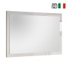 Moderner Spiegel 110x60cm Eingangswand weißer glänzender Rahmen Nadine Verkauf
