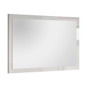 Moderner Spiegel 110x60 cm Wand Flur Rahmen Hochglanz Weiß Nadine Angebot
