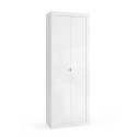 Mehrzweck-Badezimmerschrank mit 2 Türen, glänzend Weiß, 70x35x188cm, Jude Angebot