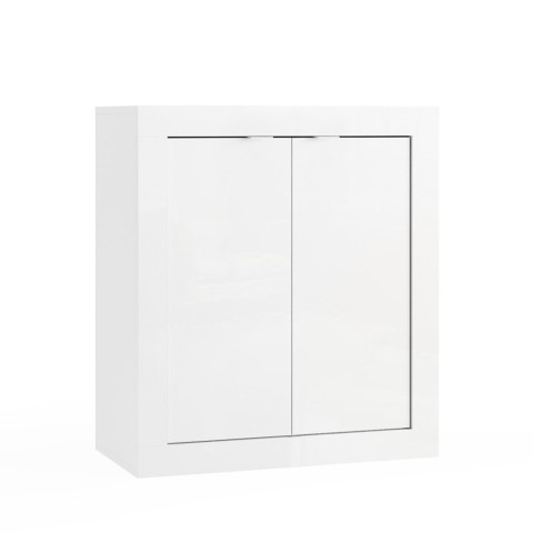Willy Badezimmerschrank 2-türig, weiß glänzend, 70x35x78 cm Aktion