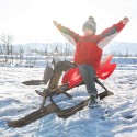 Sportlicher Lenkschlitten Snow racer für Kinder mit Lenker und Bremsen Comet Verkauf