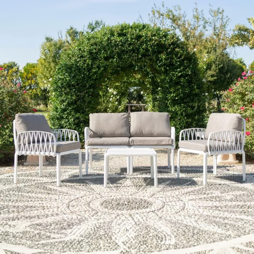 Gartenlounge Außenbereich Sofa Couchtisch 2 Sessel Portofino Grand Soleil