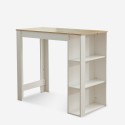 Set hoher Tisch 120x60cm und 4 drehbare verstellbare Hocker Redmond 