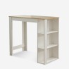 Set hoher Tisch 120x60cm und 4 drehbare verstellbare Hocker Redmond 